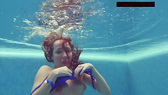 Enjoy Lina Mercury'S Underwater Beauty In A Fetish Pool Scene