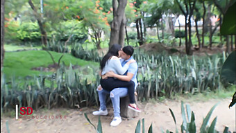 Watch A Spanish Couple'S Intimate Moment - Melanie Caceres' Sensual Kiss