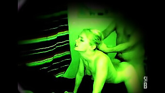 Voyeuristic Encounter With A Young Amateur Teen In Night Vision