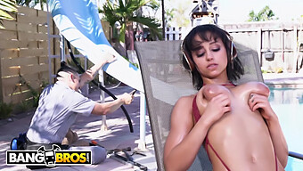 Marilyn Mansion, A Busty Beauty, Flaunts Her Enormous Breasts And Craves A Cock In This Bangbros Video