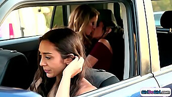 Driver Observes Lesbian Encounter In The Rear Compartment With Lilly Hall, Candice Dare, Gianna Dior, And Others