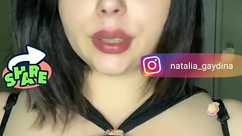 Russian Woman Jiggles Her Large Natural Mature Tits