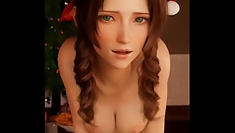 Aerith Menikmati Perjalanan Natal Yang Meriah Dengan Payudara Kecil Dan Pantat Besar.