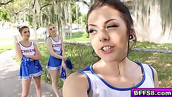 Steamy Group Sex With Cheerleaders And Their Aroused Coach Featuring Hardcore Action