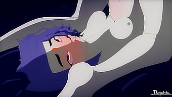 Raven X And Beast Boy'S Passionate Encounter In Animated Porn