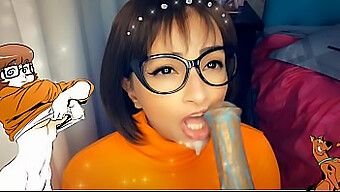 Leitinho'S Big Boobs Get Filled With Monster Cum In Cosplay Scooby Doo