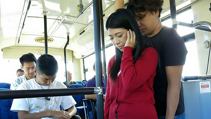 Aimi Nagano, A Japanese Brunette, Gets Fucked On A Bus Without Any Censorship