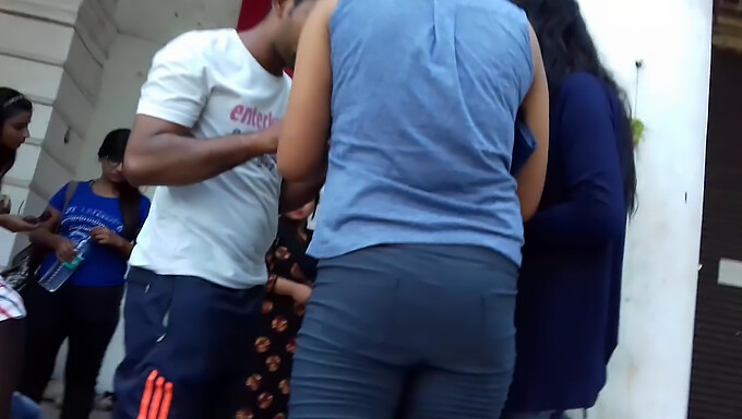 Sensual Indian Woman In Tight Jeans And Ass Play