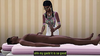 Stepbrother Gets His First Massage From An Indian Teen With Big Natural Tits